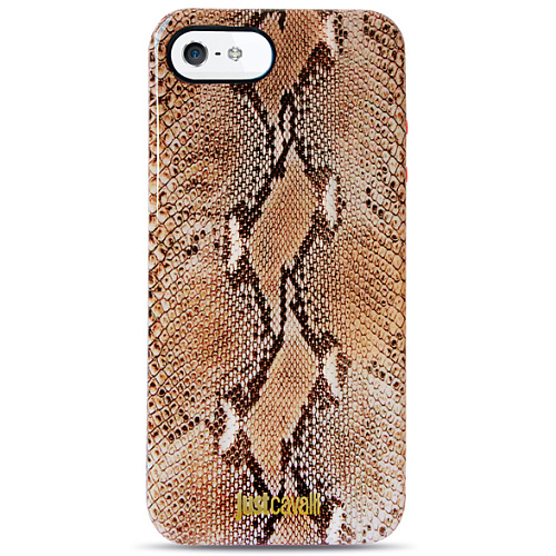 Чехол для iPhone 5 / iPhone 5S Just Cavalli "PYTHON", коричневый (JCIPC5PYTHON1)