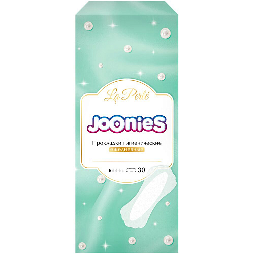 Joonies Прокладки ежедневные LA PERLE, 30 шт., 6 упаковок