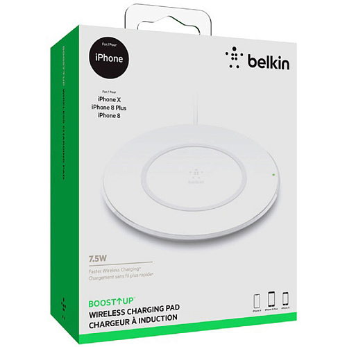 Беспроводная зарядная панель Belkin Boost Up Qi, White