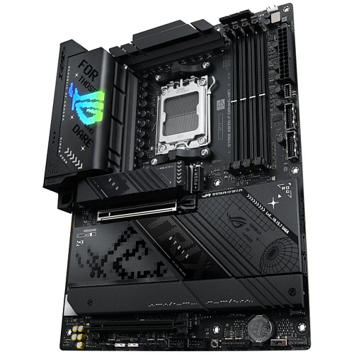 Материнская плата ASUS ROG Strix X870-F Gaming WiFi X870 Socket AM5 4xDDR5, 2xSATA3, RAID, 4xM.2, 2xPCI-E16x, 9xUSB3.2, 3xUSB3.2 Type C, DP, HDMI, WiFi, 2.5Glan, ATX