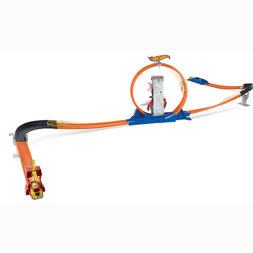 Hot Wheels DNN81 Трасса Mega Rally Set 3 в 1 с двумя базовыми машинками
