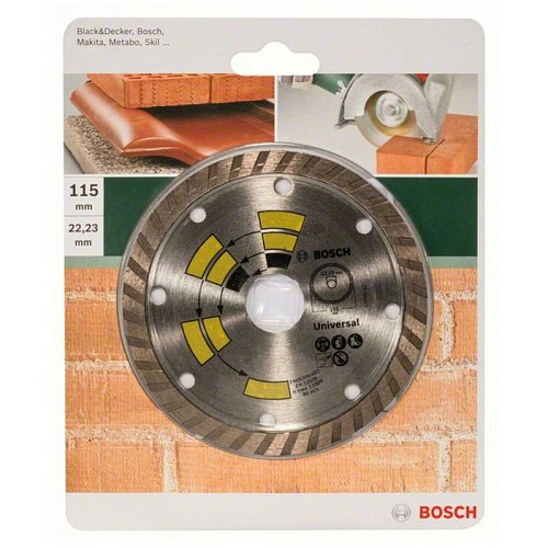 Алмазный диск универсальный Bosch DIY Turbo 115мм 2609256407