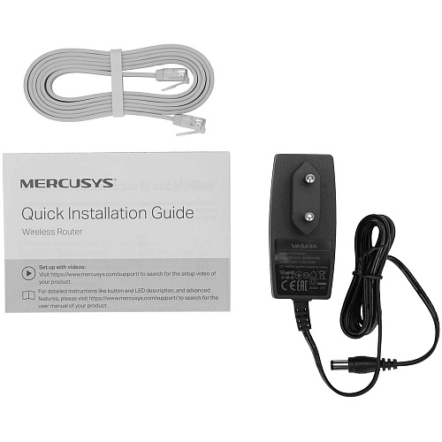 Беспроводной маршрутизатор Mercusys MR47BE, Wi-Fi 7 802.11be 9214Мбит/с, 2.4ГГц, 5ГГц, 6ГГц, 3xGLAN, 1xGWAN чёрный