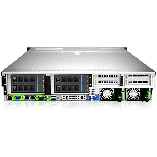 Платформа Gooxi SR201-D25RE 2U 25 bay server with expander bp,based on AMD 7003 2 riser cards of PCIe4.0(X32 to x16x8) 2x rear SAS/SATA 2x rear NVME 1300W 1+1 P