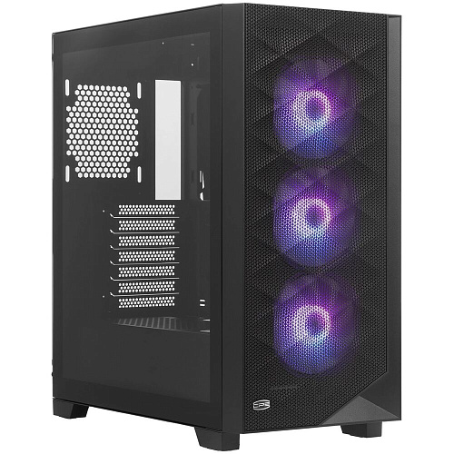 Корпус ATX Miditower PcCooler C3D510 BK ARGB Black