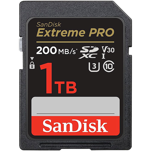Карта памяти SecureDigital 1Tb SanDisk Extreme Pro SDXC Class 10 V30 U3 (SDSDXXD-1T00-GN4IN)