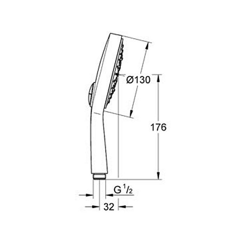 Ручной душ Grohe Power&Soul Cosmopolitan 130 IV EcoJoy 27664000