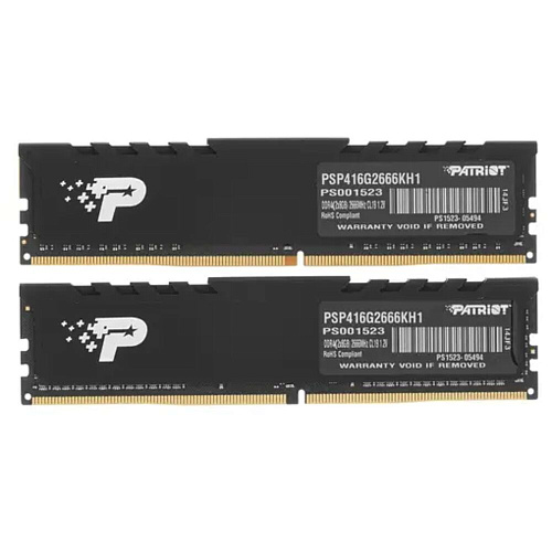 Модуль памяти DIMM 16Gb 2х8Gb DDR4 PC21300 2666MHz Patriot Memory Signature Line Premium (PSP416G2666KH1)