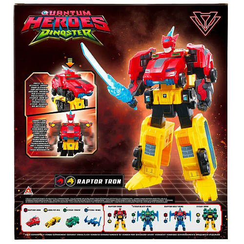 Dinoster Трансформер 2-в-1 Диностер Раптор Трон