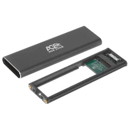 Корпус для SSD AgeStar 3UBNF1 M.2 NGFF (B-key), USB3.0 Gray