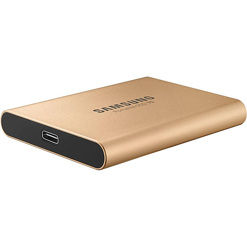 Внешний SSD-накопитель 1.8" 500Gb Samsung T5 MU-PA500G/WW (SSD) USB 3.1 Gen2 Золотистый