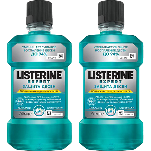 Ополаскиватель для полости рта Listerine Expert Защита десен, 250мл 1+1