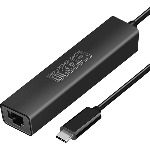 Card Reader внешний GiNZZU, (GR-565UB) Черный Type C USB3.0+USB2.0+LAN+U2:SD/microSD