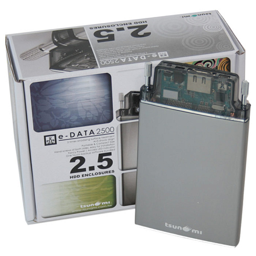 Корпус 2.5" Tsunami e-DATA 2500, eSATA-- USB2.0&SATA