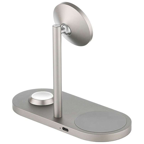 Беспроводная зарядная панель 3 в 1 Для IPhone, Apple Watch, Airpods uBear Stage Pro 30W Titan УЦЕНКА