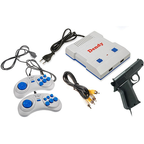 Игровая приставка DENDY Junior + 300 игр + 2 джойстика + пистолет