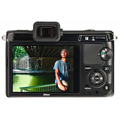 Компактная фотокамера Nikon 1 V1 Kit (10.1Mp, 10-30mm VR, 3" LCD, 1080i,  SDHC,  Li-Ion) black 