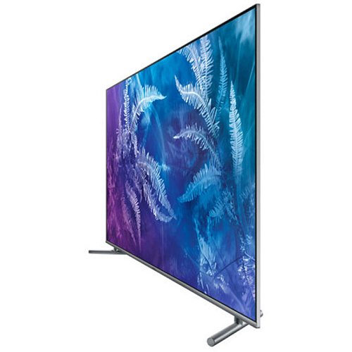 Телевизор 55" Samsung QE55Q6FAM (QLED, 4K UHD 3840x2160, Smart TV, USB, HDMI, Bluetooth, Wi-Fi) серый 