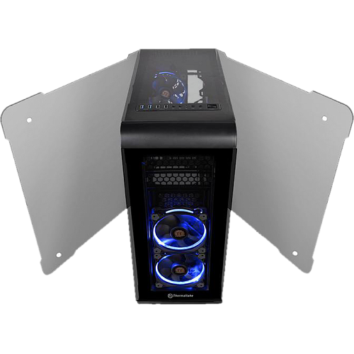 Корпус ATX Miditower Thermaltake View 32 RGB Edition Tempered Glass (CA-1J2-00M1WN-00) Black