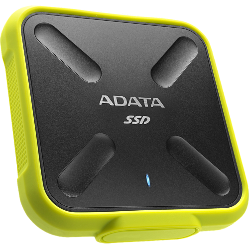 Внешний SSD-накопитель 1.8" 1000Gb A-DATA SD700 ASD700-1TU31-CYL (SSD) USB 3.1 желтый