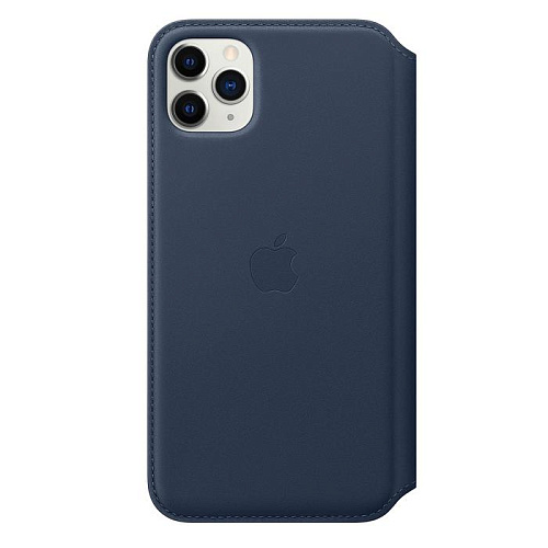 Чехол для Apple iPhone 11 Pro Max Leather Folio Deep Sea Blue
