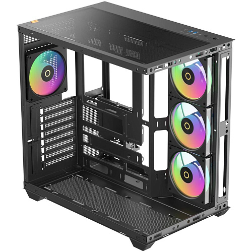 Корпус ATX Miditower Ocypus Gamma C74 BK ARGB Black