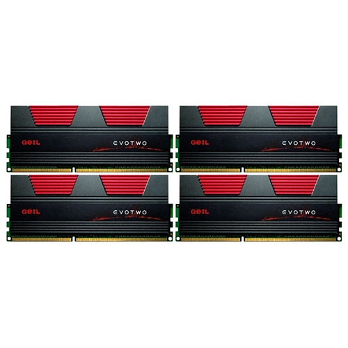 Модуль памяти DIMM 8Gb 4x2Gb KIT DDR3 PC14900 1866MHz Geil EVOII (GET38GB1866C10QC)