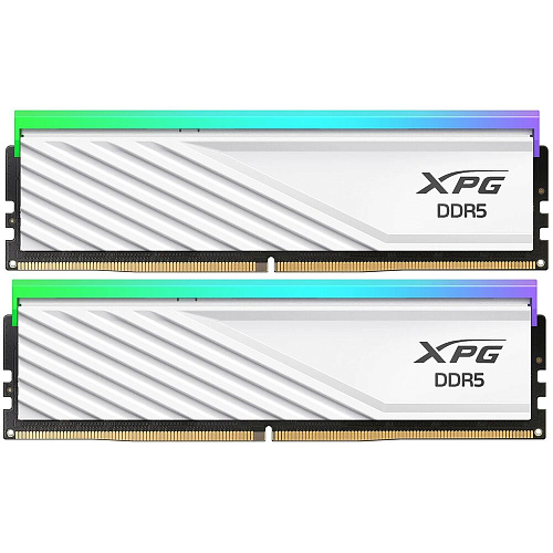 Модуль памяти DIMM 32Gb 2х16Gb DDR5 PC48000 6000MHz ADATA XPG Lancer RGB White (AX5U6000C3416G-DTLABRWH)