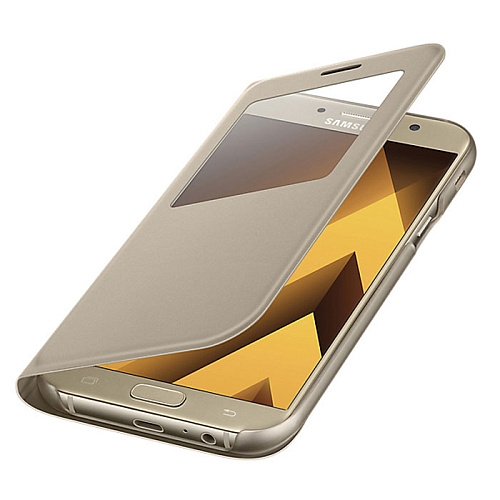 Чехол для Samsung Galaxy A7 (2017) SM-A720F S-View Standing Cover золотистый