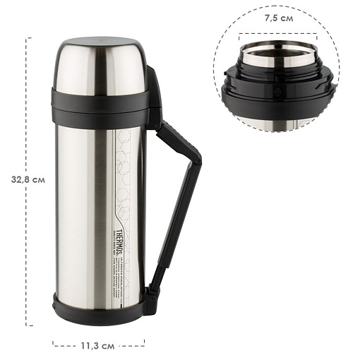 THERMOS Термос FDH Stainless Steel Vacuum Flask, стальной, 2 л.