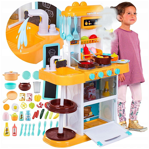 Junfa Toys Кухня с аксессуарами, со световыми и звуковыми эффектами, 43 пр 889-163