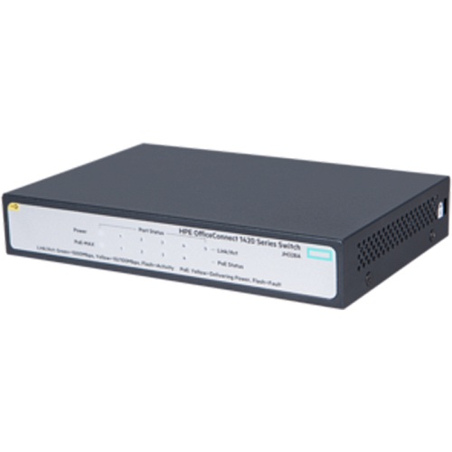 Коммутатор HPE OfficeConnect 1420 5G 5PoE+ 32W неуправляемый ( JH328A )