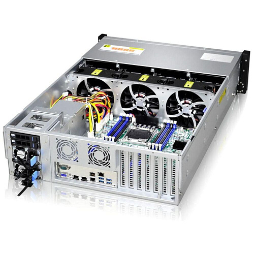 Корпус Gooxi RMC3116-670-HSE-D 3U 16bay chassis ,Expander backplane rear 2*2.5"SAS/SATA 1300W 1+1 EU power cables rail kit