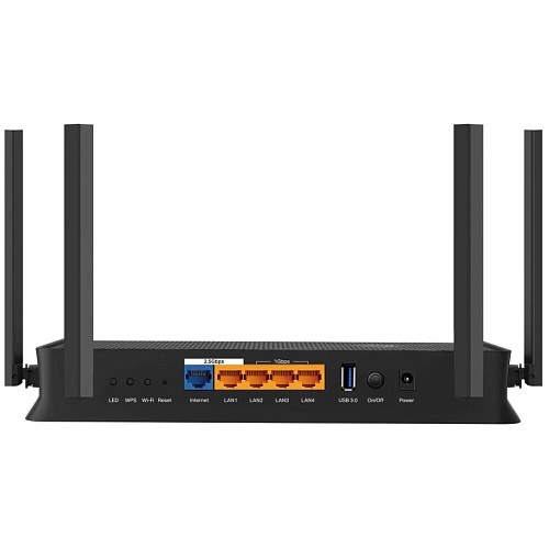 Беспроводной маршрутизатор TP-LINK Archer BE230, Wi-Fi 7 802.11be, 3570Мбит/с, 2.4ГГц и 5ГГц, 4xLAN, 1xWAN