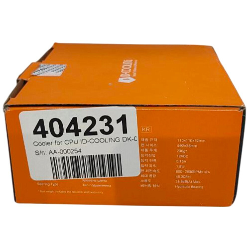 Охлаждение CPU Cooler for CPU ID-COOLING DK-01 S1155/1156/1150/1151/1200/1700/AM3/AM4/AM5/FM2 УЦЕНКА