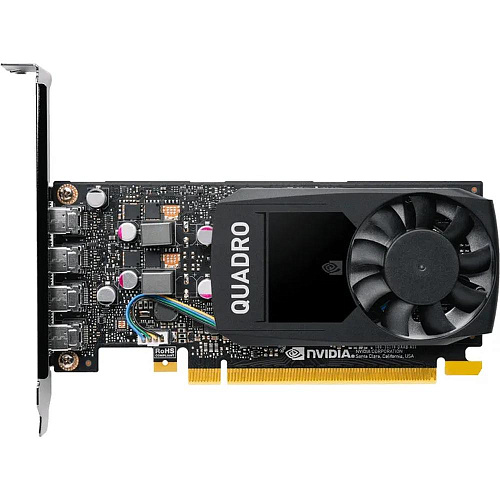 Видеокарта PNY NVIDIA Quadro P1000 V2 (VCQP1000V2BLK-1) 4GB 4xMiniDP Oem