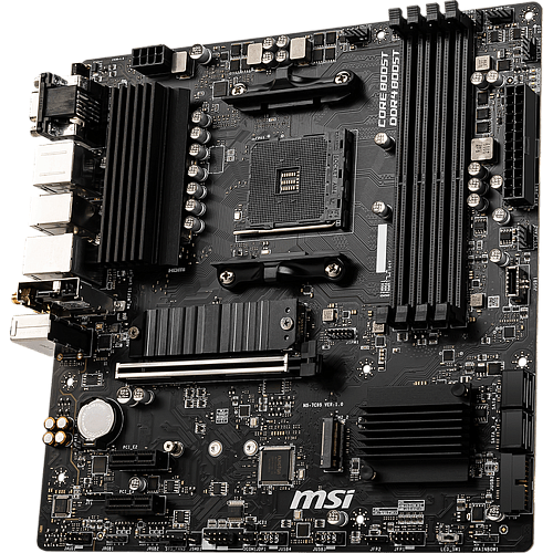 Материнская плата MSI B550M Pro-VDH WiFi Socket-AM4 AMD B550 4xDDR4, 4xSATA3, RAID, 2xM.2, 1xPCI-E16x, 4xUSB3.2, D-Sub, DP, HDMI, Glan, mATX УЦЕНКА