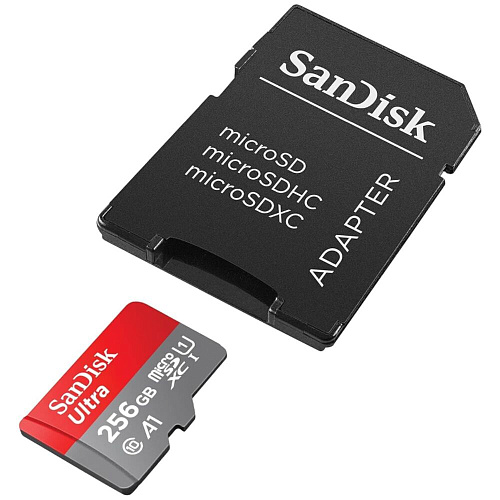 Карта памяти Micro SecureDigital 256Gb SanDisk Ultra microSDXC class 10 UHS-1 A1 SDSQUAC-256G-GN6MA