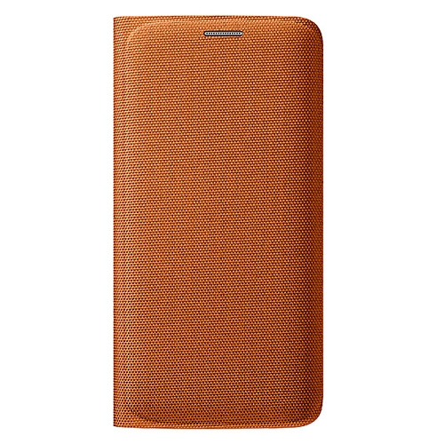 Чехол для Samsung G925 Galaxy S6 Edge Flip Wallet Fabric оранжевый