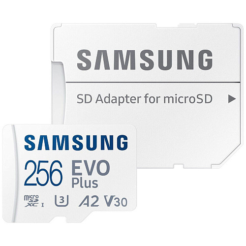 Карта памяти Micro SecureDigital 256Gb SDXC Samsung Evo Plus class10 UHS-I U3 (MB-MC256SA) УЦЕНКА