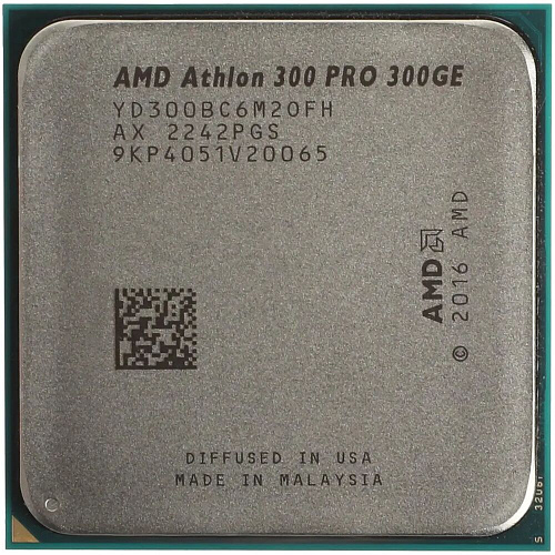 Процессор AMD Athlon 300GE, 3.4ГГц, 2-ядерный, L3 4МБ, Сокет AM4, OEM