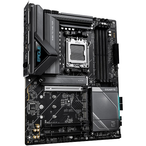 Материнская плата Gigabyte X870E Eagle X3D WiFi7 Socket-AM5 AMD X870E 4xDDR5, 4xSATA3, RAID, 4xM.2, 3xPCI-E16x, 8xUSB3.2, 3xUSB3.2 Type C, HDMI, WiFi, 5Glan, ATX Ret