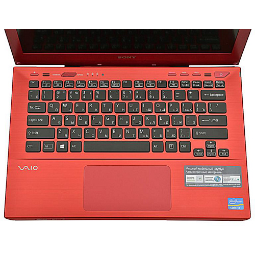 Ноутбук Sony Vaio SVS1312E3RR i3-3110M/4Gb/500Gb/DVD/GMA HD 4000/WiFi/BT/cam/13.3"/Win8 Red