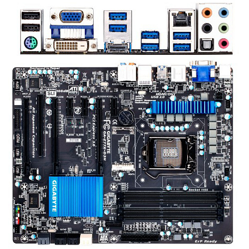 Материнская плата Gigabyte GA-Z77X-D3H Z77 Socket-1155 4xDDR3, 4xSATA3, 3xPCI-E16x, 8xUSB3.0, Raid, Glan ATX 