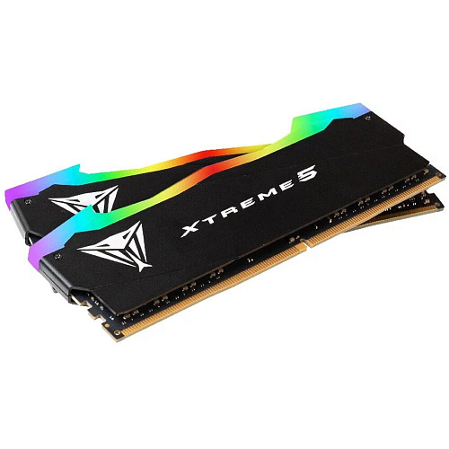 Модуль памяти DIMM 32Gb 2х16Gb DDR5 PC60800 7600MHz Patriot Memory Viper Xtreme 5 RGB (PVXR532G76C36K)