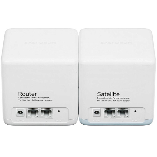 Беспроводной маршрутизатор Mercusys Halo H32G(2-pack) AC1200, Wi-Fi 5 802.11ac 1167Мбит/с, 2.4+5ГГц, 2xGLAN, 2xGWAN белый