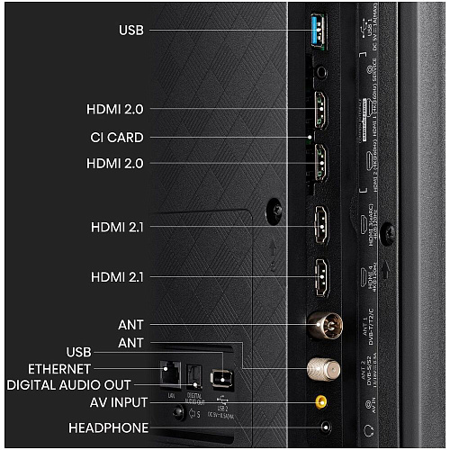 Телевизор 75" Hisense 75E7KQ PRO (4K Ultra HD 3840x2160, Smart TV) черный