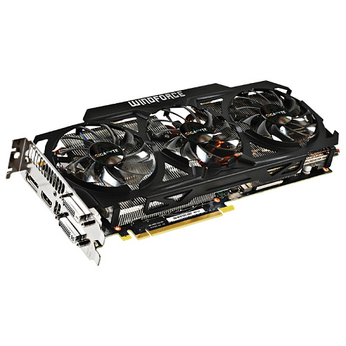 Видеокарта GigaByte 3072Mb GF GTX 780Ti GV-N78TGHZ-3GD 2xDVI, HDMI, DP Ret