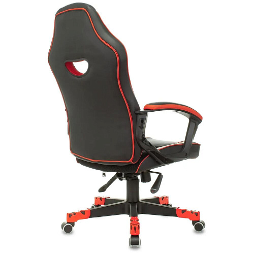 Кресло для геймера Zombie GAME 16 черный/красный эко.кожа/ткань крестов. пластик