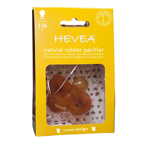 Пустышка из каучука Hevea Crown (3+) 43204
